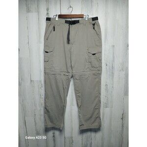 BC CLOTHING convertible cargo hiking pants shorts L x32 zip off skate (36x30)